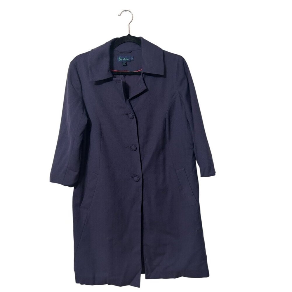 Vintage Boden Purple Wool Dress Coat  UK10/US8
